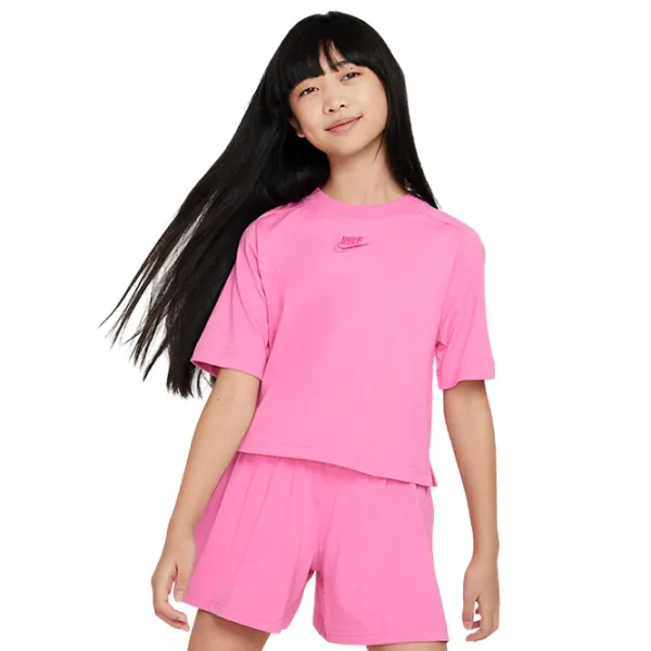 Футболка для девочек Nike G Nsw Ss Top Jsy Lbr  / Розовый photo 1 Футболка для девочек Nike G Nsw Ss Top Jsy Lbr  / Розовый photo 1