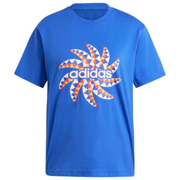 Tricou pentru femei Adidas Farm Gfx Tee Bold 100% bumbac/ Blue photo 1