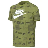 Tricou pentru fete Nike K Nsw Tee Club Ssnl Aop Hbr  / Green
