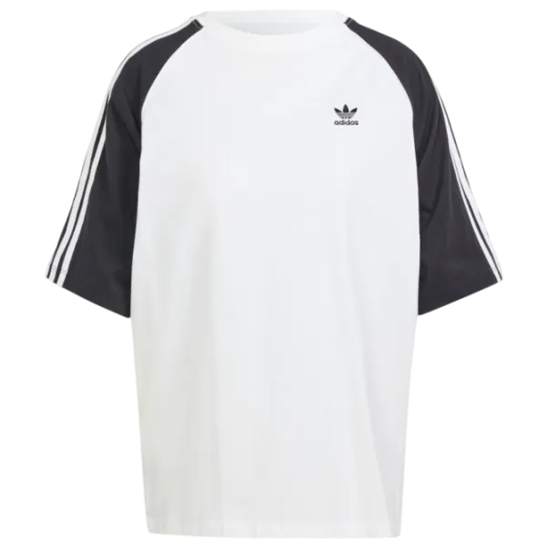 Tricou pentru femei Adidas Blocked Tee Os 100% bumbac/ White photo 1