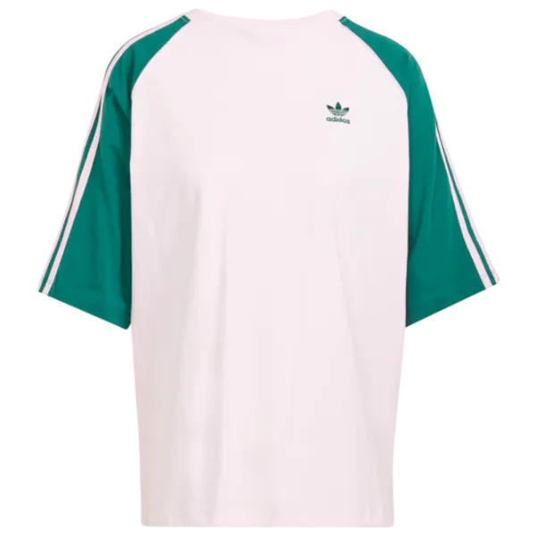 Tricou pentru femei Adidas Blocked Tee Os 100% bumbac/ White photo 1 Tricou pentru femei Adidas Blocked Tee Os 100% bumbac/ White photo 1