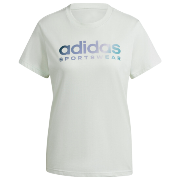 Tricou pentru femei Adidas W Soft Side Linear 100% bumbac/ White photo 1
