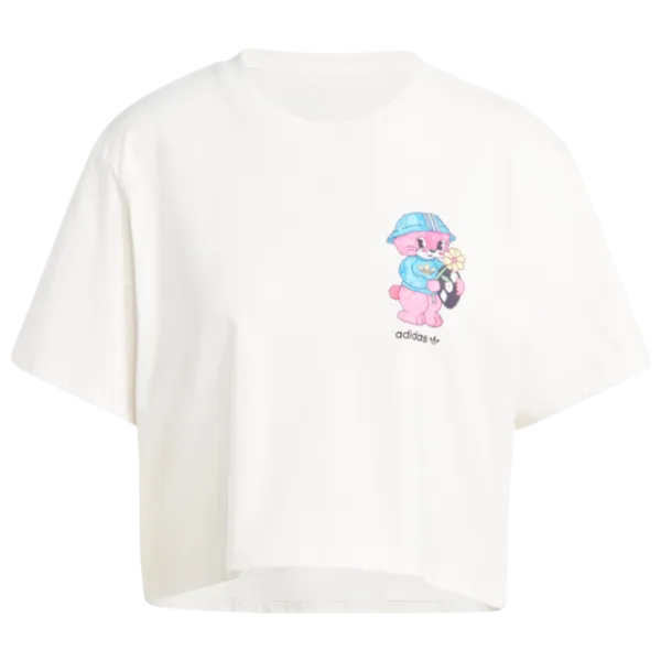 Футболка для женщин Adidas Adiorb Crop Tee 100% хлопок/ Белый photo 1