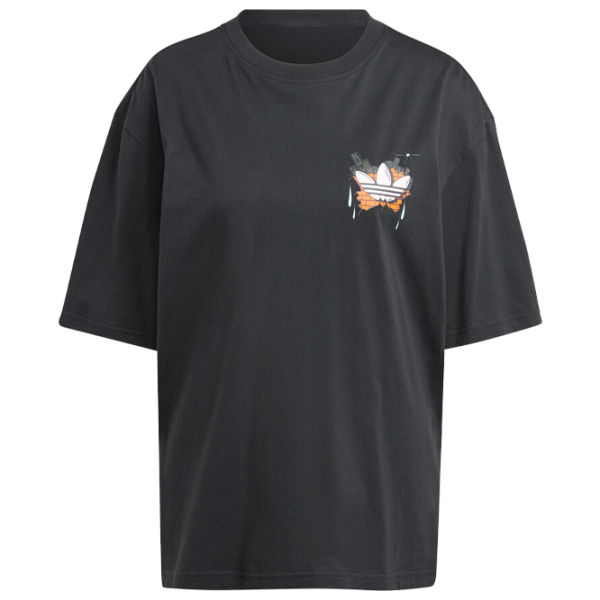 Футболка для женщин Adidas Graffiti Ss Tee 100% хлопок/ Черный photo 1