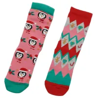 Șosete pentru fetiţe Polaris Socks 3W PENGUEN 2 LI SKT-G 3PR Pink