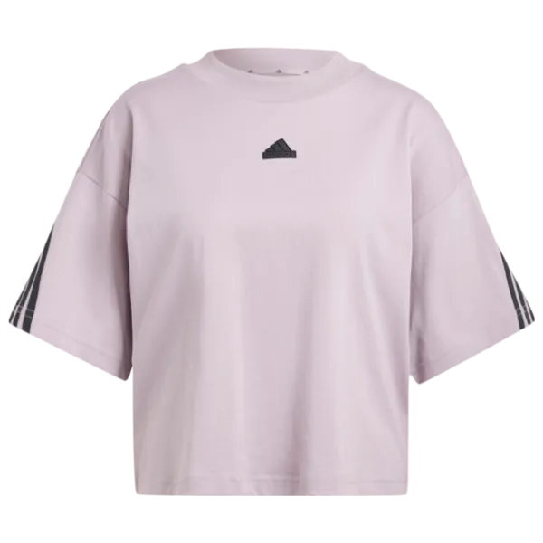 Tricou pentru femei Adidas W Fi 3S Tee 100% bumbac/ Purple photo 1