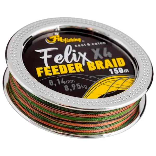 Fir pentru pescuit Fil Fishing FELIX Feeder Braid 150 m/ 8.95 kg photo 1 Fir pentru pescuit Fil Fishing FELIX Feeder Braid 150 m/ 8.95 kg photo 1