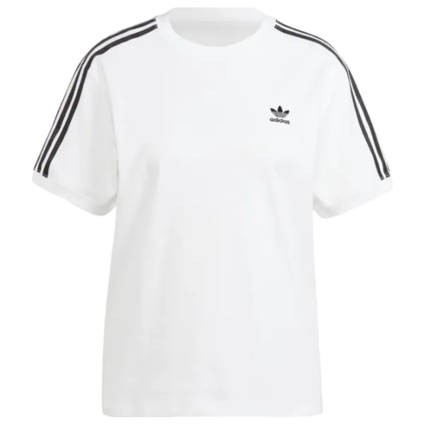 Tricou pentru femei Adidas 3 Stripe Tee 94% bumbac/ White photo 1