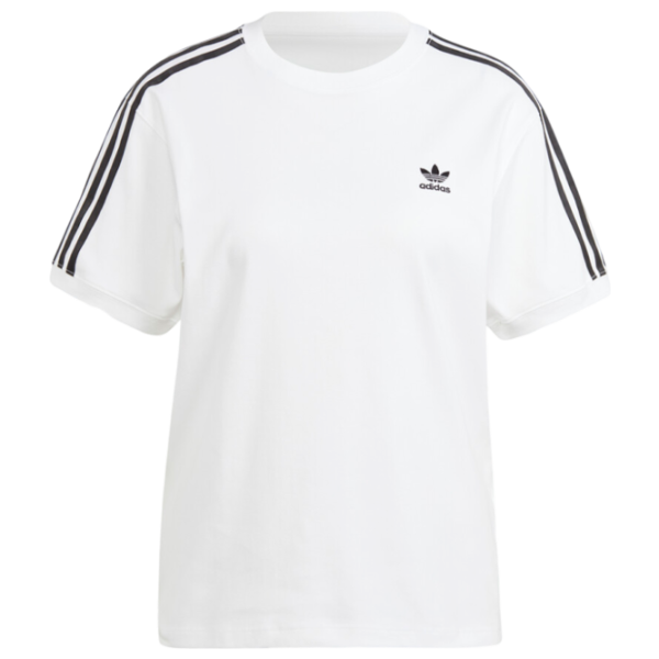 Tricou pentru femei Adidas 3 Stripe Tee 94% bumbac/ White photo 1