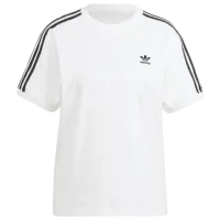 Tricou pentru femei Adidas 3 Stripe Tee 94% bumbac/ White