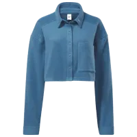 Jachetă pentru femei Reebok CL WDE FLEECE LAYE Demisezon/ Blue