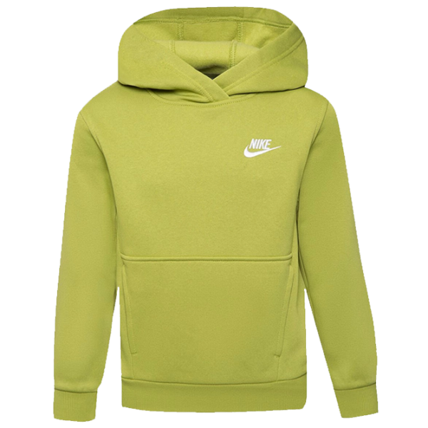 Толстовка для мальчиков Nike K Nsw Club Flc Hdy Lbr L/ Желто-зеленый photo 1
