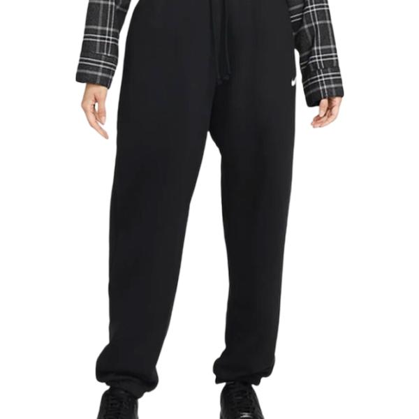 Pantaloni sportivi pentru femei Nike W Nsw Phnx Flc Hr Os Pant L/ Black photo 1