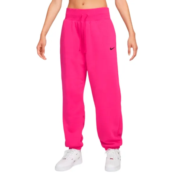 Pantaloni sportivi pentru femei Nike W Nsw Phnx Flc Hr Os Pant L/ Pink photo 1