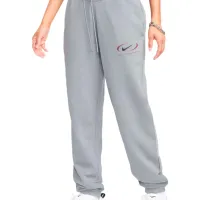 Pantaloni sportivi pentru femei Nike W Nsw Phnx Flc Hr Os Pant Prnt XS/ Gray