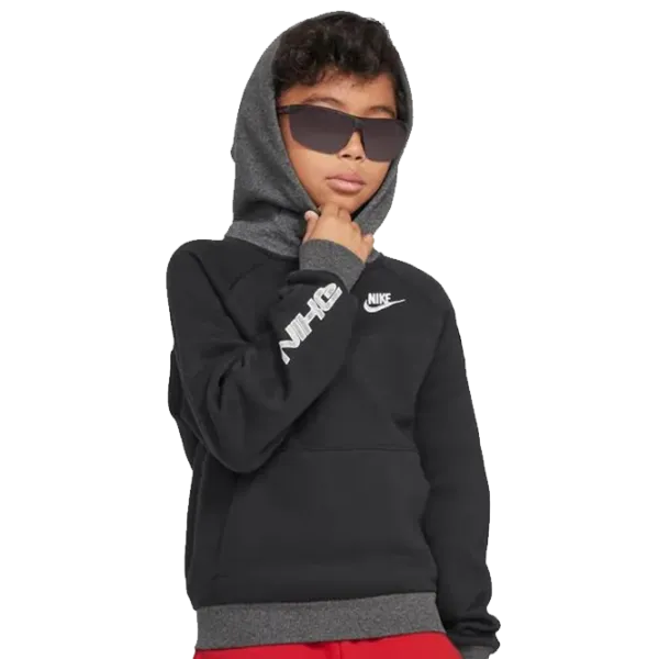 Толстовка для мальчиков Nike K Nsw Amplify Club Po Hoodie L/ Черный photo 1