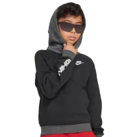 Hanorac pentru băieți Nike K Nsw Amplify Club Po Hoodie XS/ Black