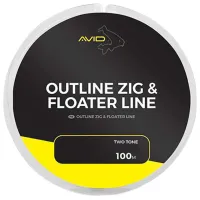 Шнур для рыбалки Avid Carp Outline Zig & Floater Line 100 м/ 4.5 кг
