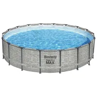 Бассейн Bestway 5618YBW 23062 л/ Каркасный/ Серый