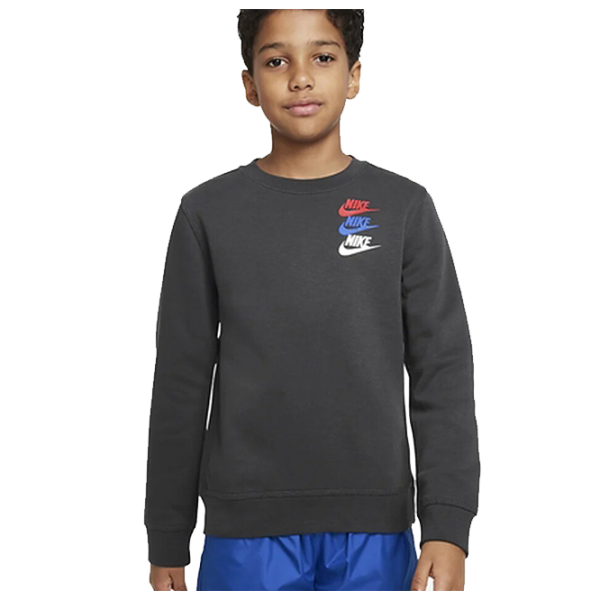 Толстовка для мальчиков Nike B Nsw Si Flc Crew Bb S/ Черный photo 1 Толстовка для мальчиков Nike B Nsw Si Flc Crew Bb S/ Черный photo 1