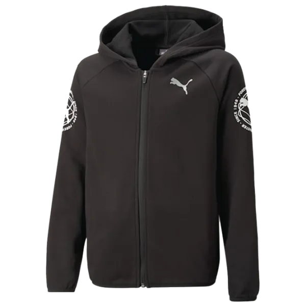 Толстовка для мальчиков Puma Active Sports Full-Zip Hoodie Tr Черный photo 1 Толстовка для мальчиков Puma Active Sports Full-Zip Hoodie Tr Черный photo 1