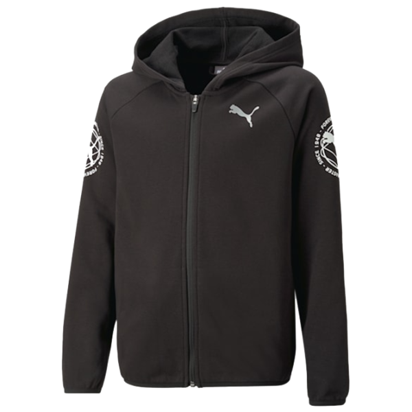 Hanorac pentru băieți Puma Active Sports Full-Zip Hoodie Tr Black photo 1