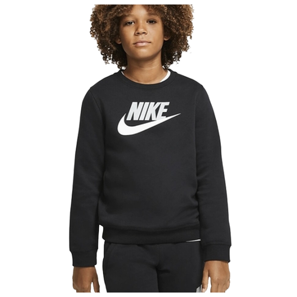 Hanorac pentru băieți Nike B Nsw Club + Hbr Crew 2 black L/ Black photo 1 Hanorac pentru băieți Nike B Nsw Club + Hbr Crew 2 black L/ Black photo 1