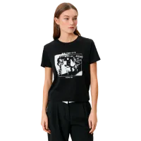 Tricou pentru femei Koton 4SAL10090IK 100% bumbac/ Black