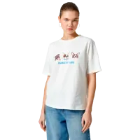 Tricou pentru femei Koton 4SAL10647IK 100% bumbac/ White
