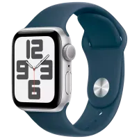 Ceas inteligent Apple Watch SE Gen2 2023  1.57" / 40mm / Silver - Storm Blue / MRE13QR/A