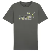 Tricou pentru bărbați Puma Ess+ Camo Graphic Tee 100% bumbac/ Mineral Gray