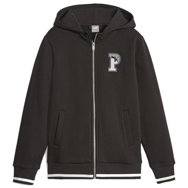 Hanorac pentru băieți Puma Squad Full-Zip Hoodie Fl B Black photo 1 Hanorac pentru băieți Puma Squad Full-Zip Hoodie Fl B Black photo 1