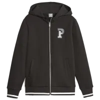 Hanorac pentru băieți Puma Squad Full-Zip Hoodie Fl B Black
