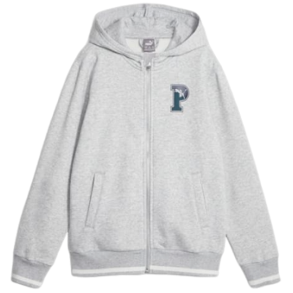 Толстовка для мальчиков Puma Squad Full-Zip Hoodie Fl B Grey photo 1 Толстовка для мальчиков Puma Squad Full-Zip Hoodie Fl B Grey photo 1