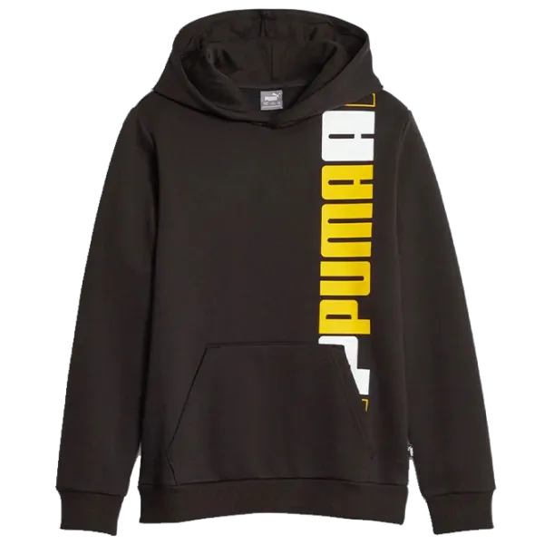 Толстовка для мальчиков Puma Ess+ Logo Lab Hoodie Fl B Black Yellow photo 1 Толстовка для мальчиков Puma Ess+ Logo Lab Hoodie Fl B Black Yellow photo 1