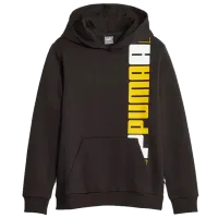 Hanorac pentru băieți Puma Ess+ Logo Lab Hoodie Fl B Black Yellow