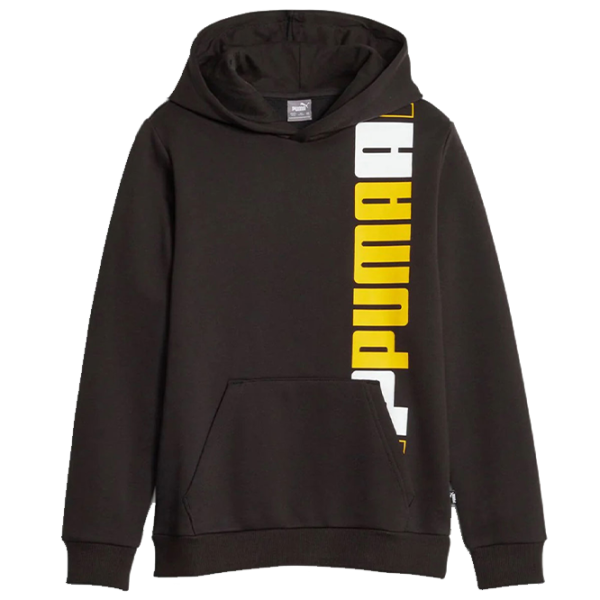 Hanorac pentru băieți Puma Ess+ Logo Lab Hoodie Fl B Black Yellow photo 1 Hanorac pentru băieți Puma Ess+ Logo Lab Hoodie Fl B Black Yellow photo 1