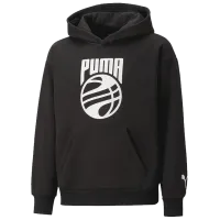 Hanorac pentru băieți Puma Basketball Hoodie B Black