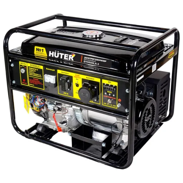 Generator de curent Huter DY9500LX-3 220/ 230 V Benzină/ 7.5 kW photo 1