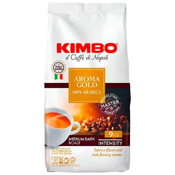 Cafea Kimbo Aroma Gold Boabe/ Espresso/ Pachet photo 1