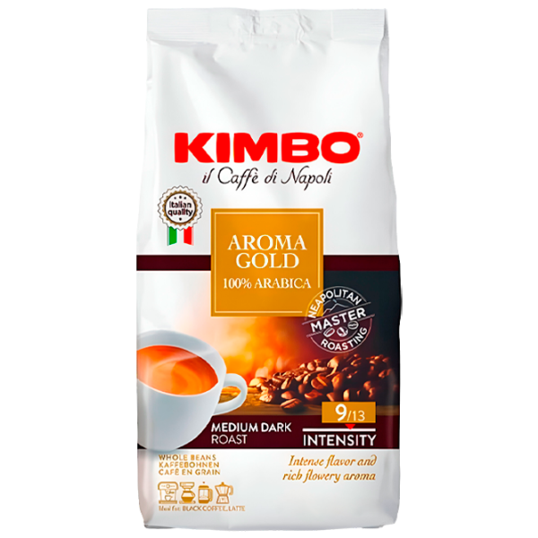 Cafea Kimbo Aroma Gold Boabe/ Espresso/ Pachet photo 1
