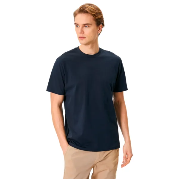 Tricou pentru bărbați Koton 4SAM10281HK 100% bumbac/ Marine Blue photo 1