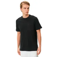 Tricou pentru bărbați Koton 4SAM10068HK 69% poliester/ Black