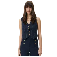 Жилет для женщин Koton 4SAK20004UW Темно-синий