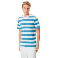 Tricou pentru bărbați Koton 4SAM10302HK 100% bumbac/ Blue Stripe