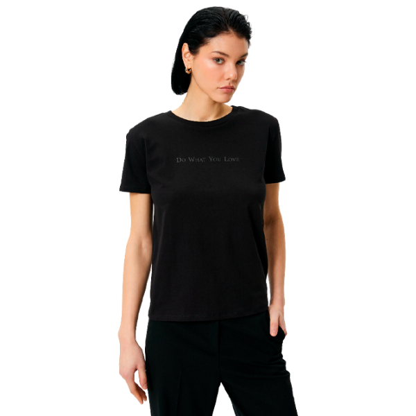 Tricou pentru femei Koton 4SAK50430EK 100% bumbac/ Black photo 1