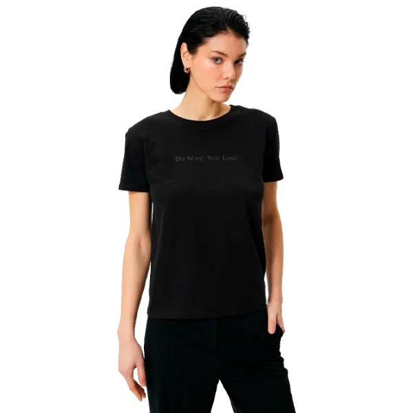 Tricou pentru femei Koton 4SAK50430EK 100% bumbac/ Black photo 1