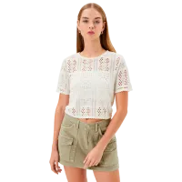 Футболка для женщин Koton 4SAL10008IK 42% хлопок/ Белый