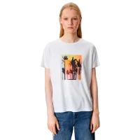 Футболка для женщин Koton 4SAK50173EK 35% вискоза/ Белый