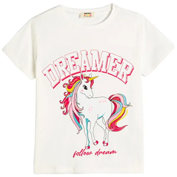 Футболка для девочек Koton 4SKG10231AK 146 - 152 см / Бежевый photo 1